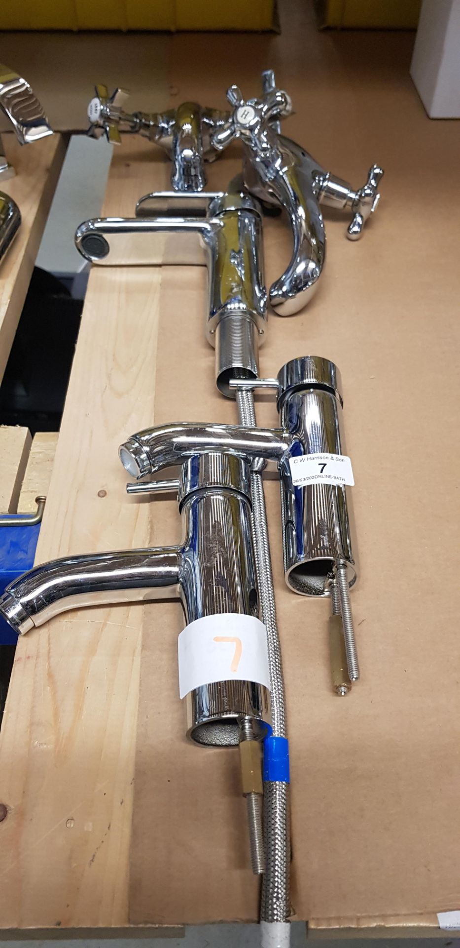 2 X TRADITIONAL MIXER TAPS & 3 X MODERN BASIN TAPS - Image 2 of 2