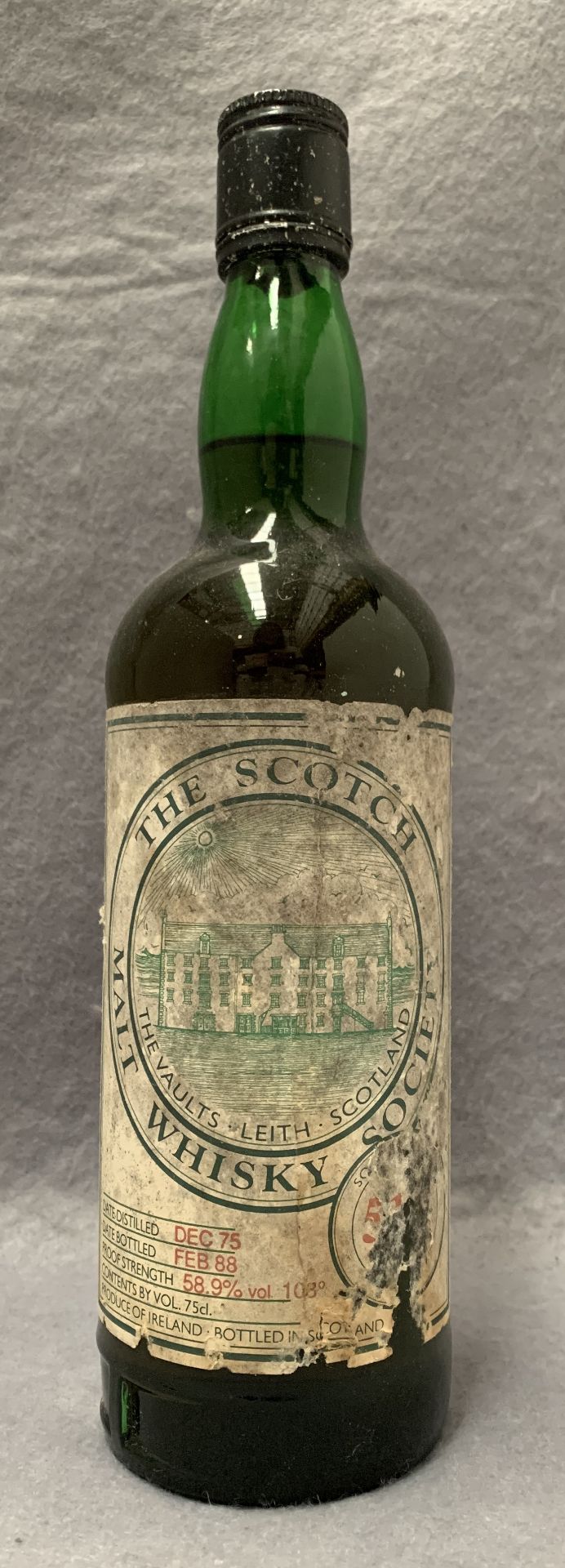 A 75cl bottle of The Scotch Malt Whisky Society whisky, cask no. 51.