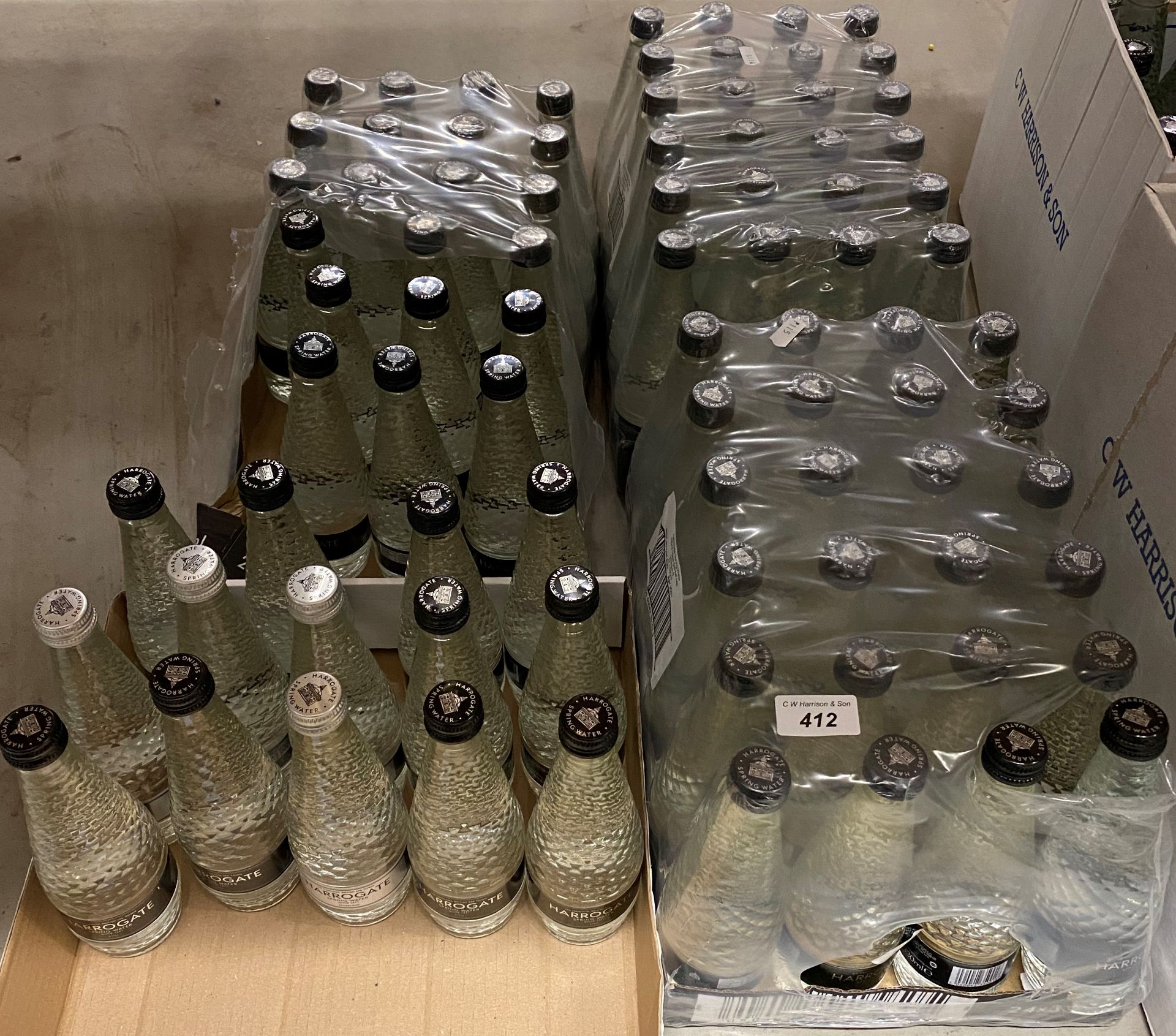 82 x 330ml bottles of assorted Still and Sparkling Bottles of Harrogate Water