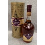 A 700ml bottle of Courvoisier VSOP Cognac in limited edition gift pack (no lid)