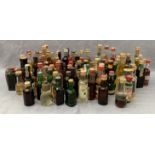 Approximately 95 full and part bottles of liqueur and spirit miniatures,
