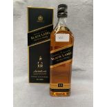 A 70cl bottle of Johnnie Walker Black Label 12 years old blended Scotch Whisky complete with