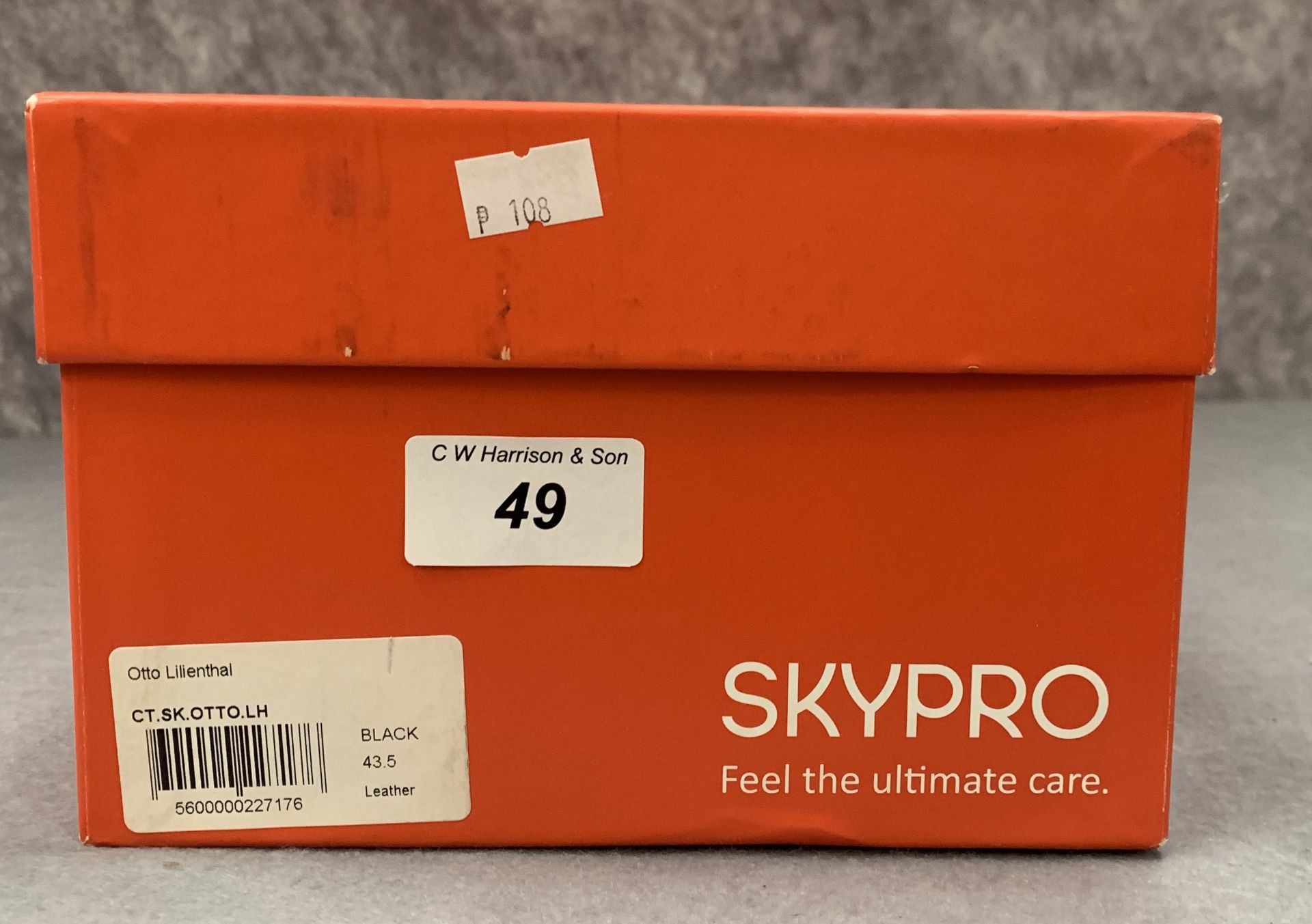 A pair of Skypro Otto Lilienthal men's black lace up shoes, size 10½, - Image 2 of 2