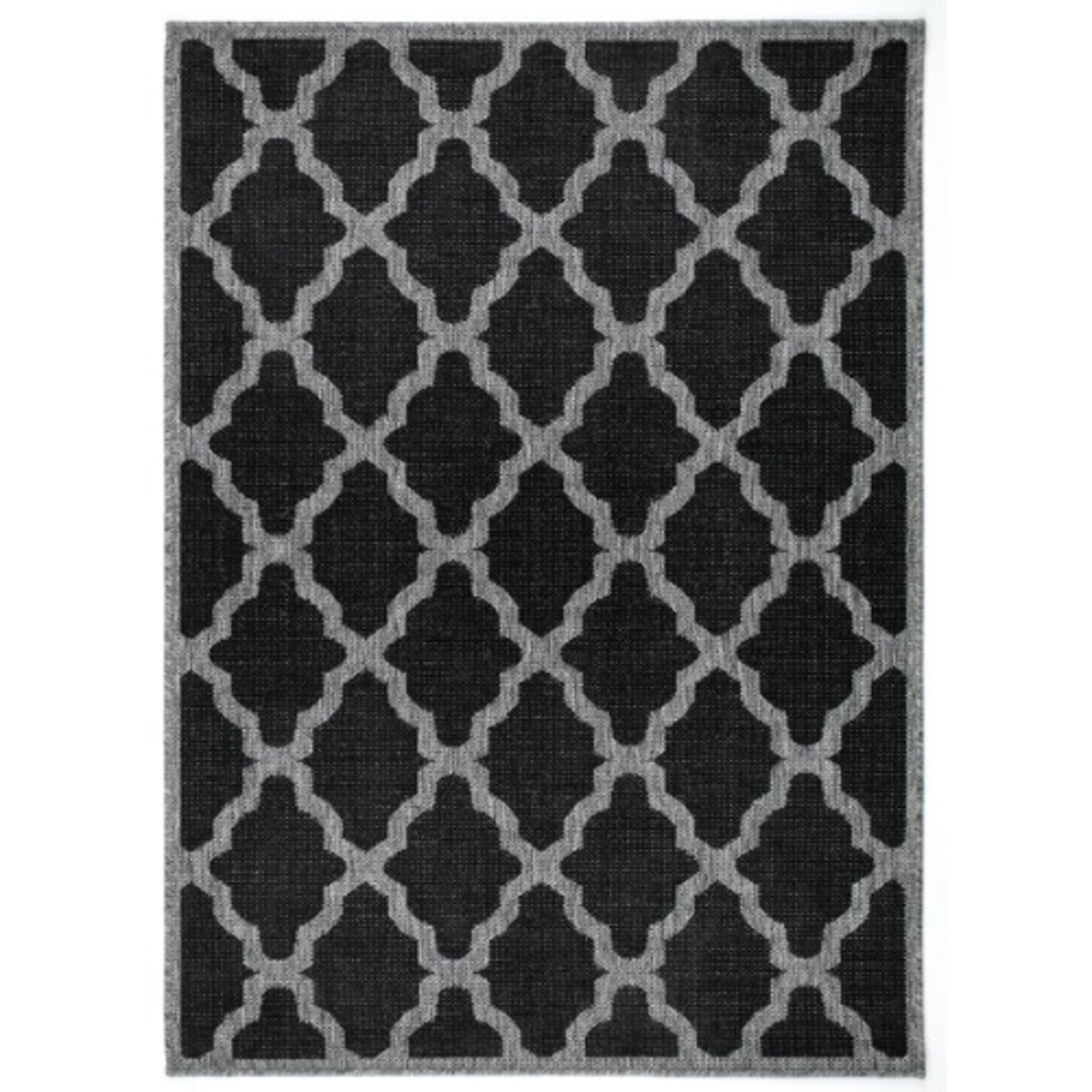 DiPippo Trellis Black Rug by 17 Stories,
