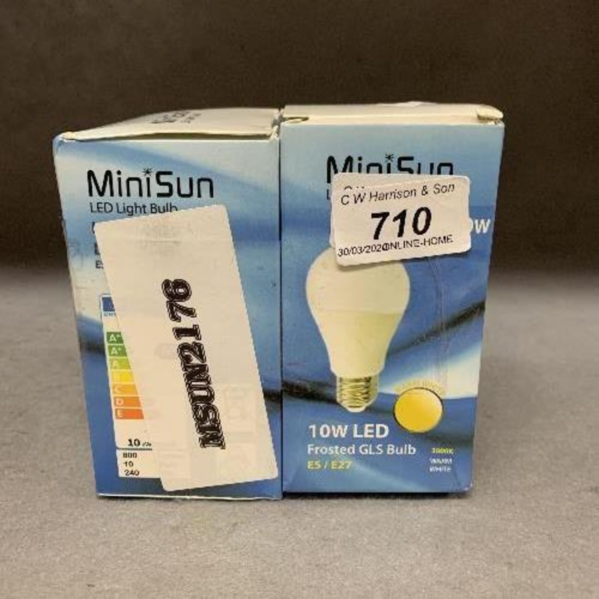 2 x Minisun LED light bulbs 10W ES/E27 MSUN2176