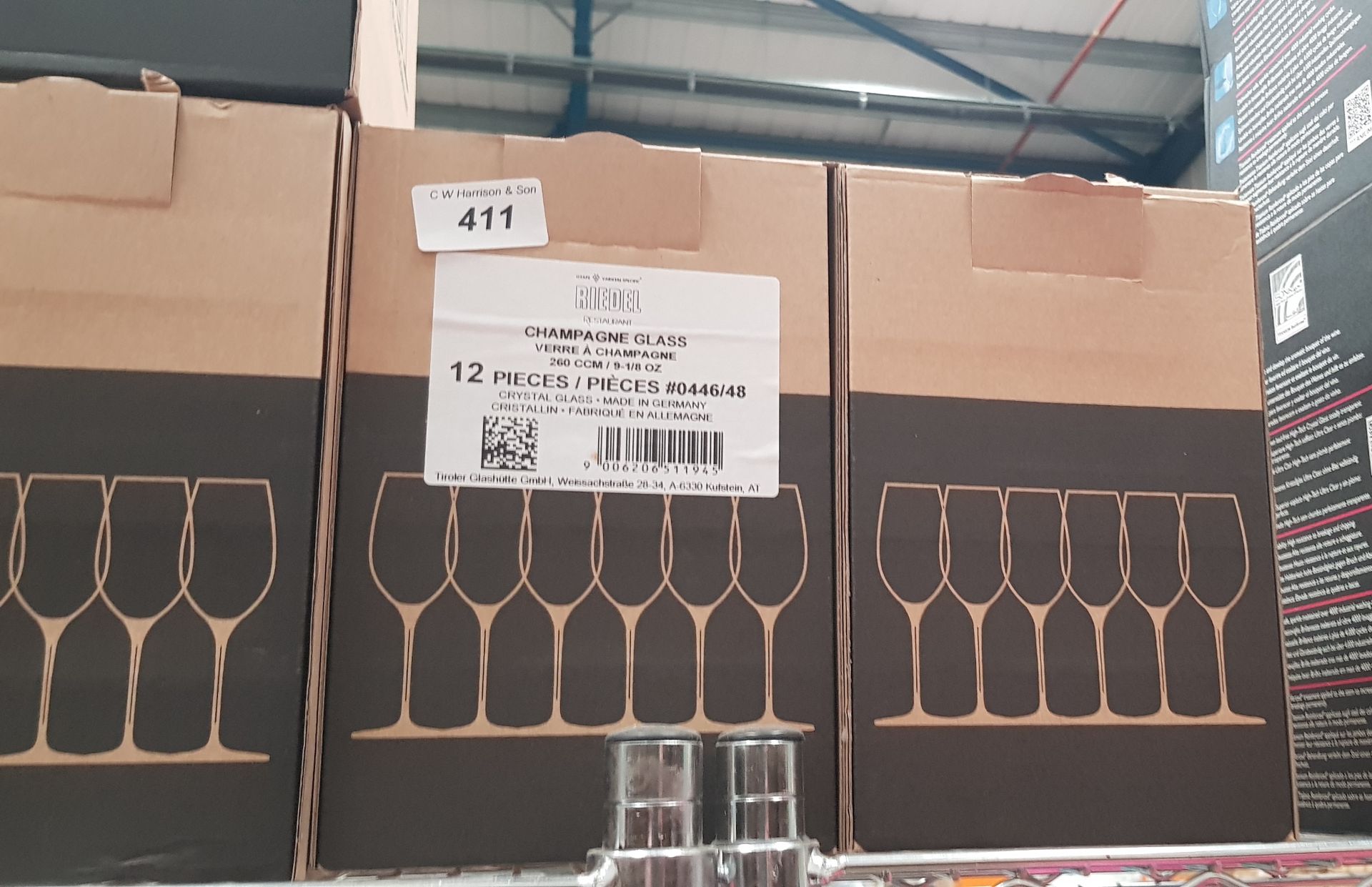 12 X RIEDEL CHAMPAGNE GLASSES