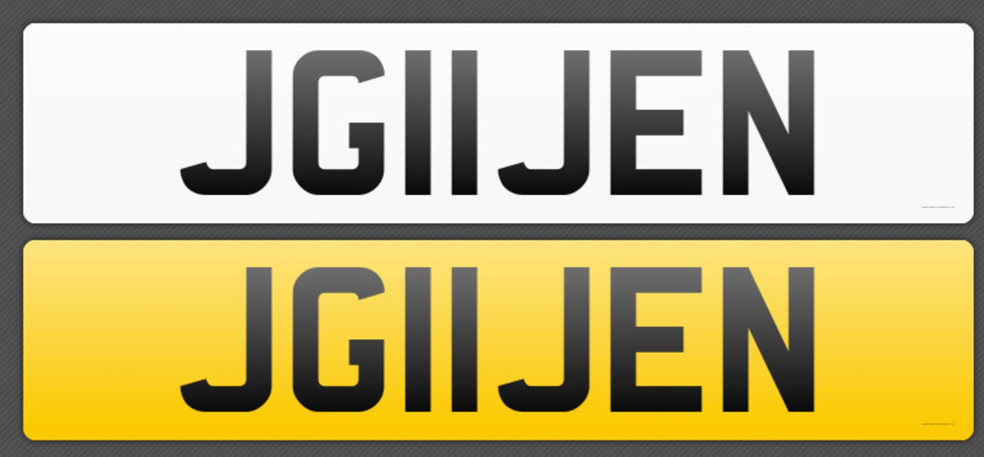 CHERISHED registration number JG11 JEN complete with retention document - to be assigned before 05.