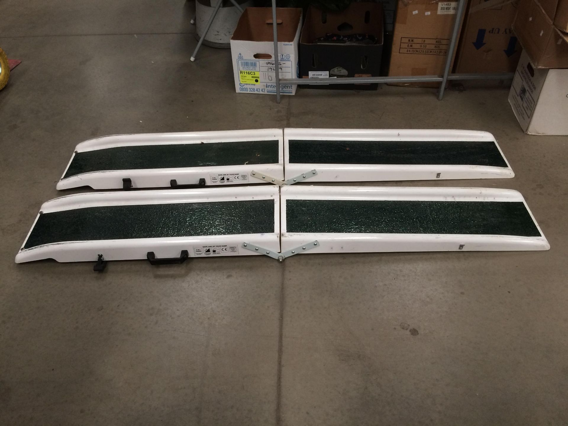 Two Jet Marine fibreglass portable ramps SWL 240kg each 180cm long