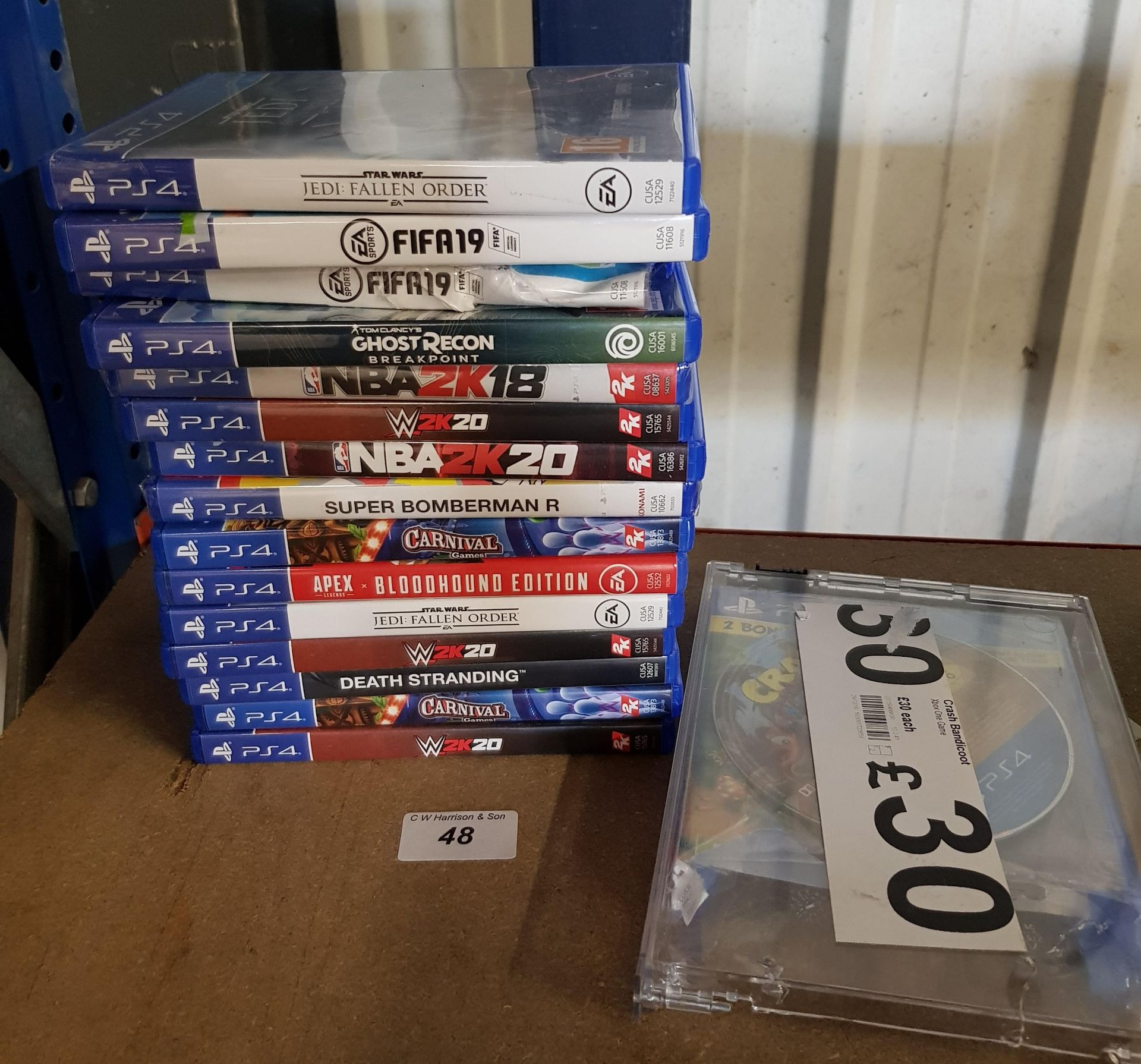 16 X ASSORTED PLAYSTATION 4 GAMES TO INC