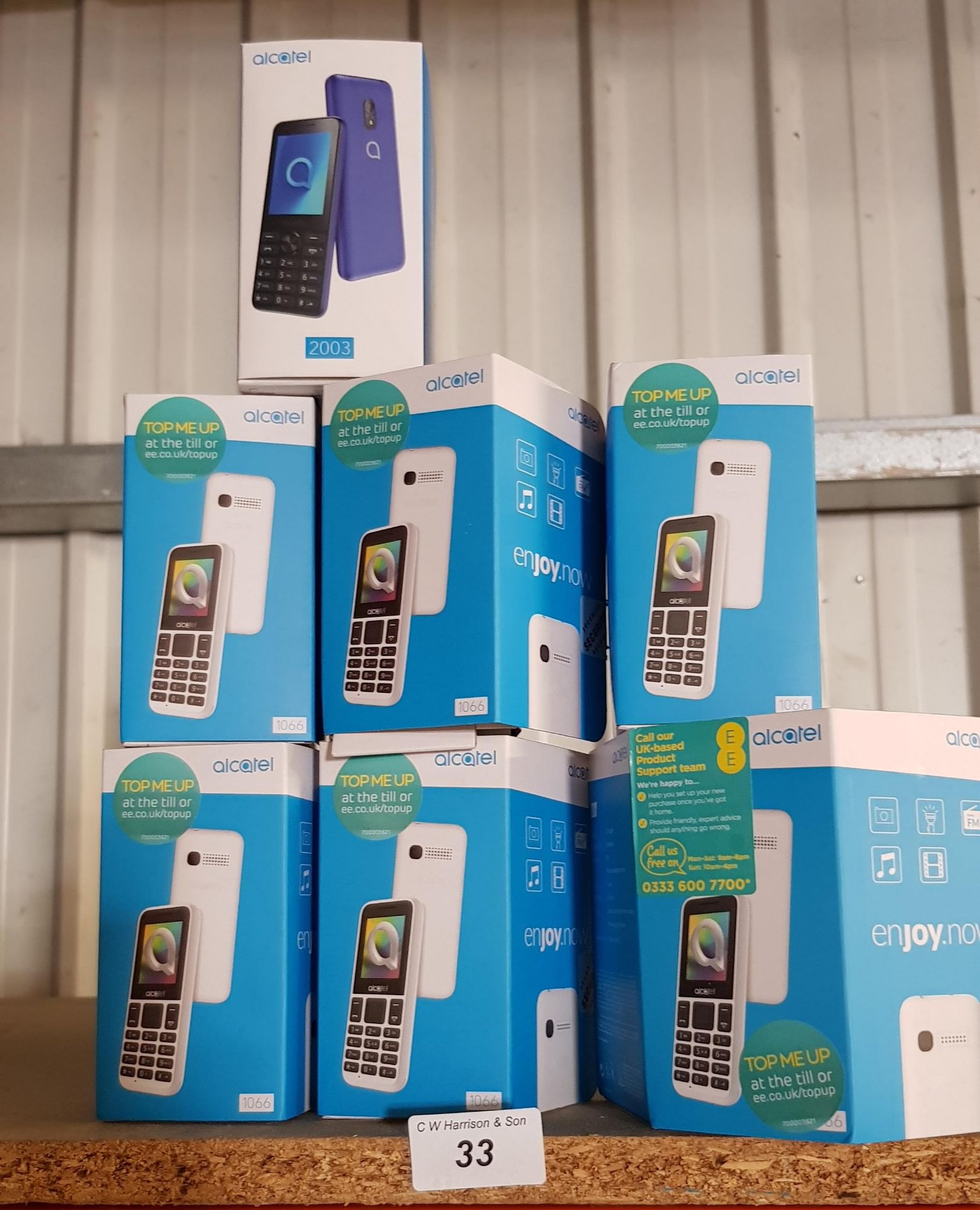 7 X ALCATEL MOBILE PHONES - (ASSUME UNLO