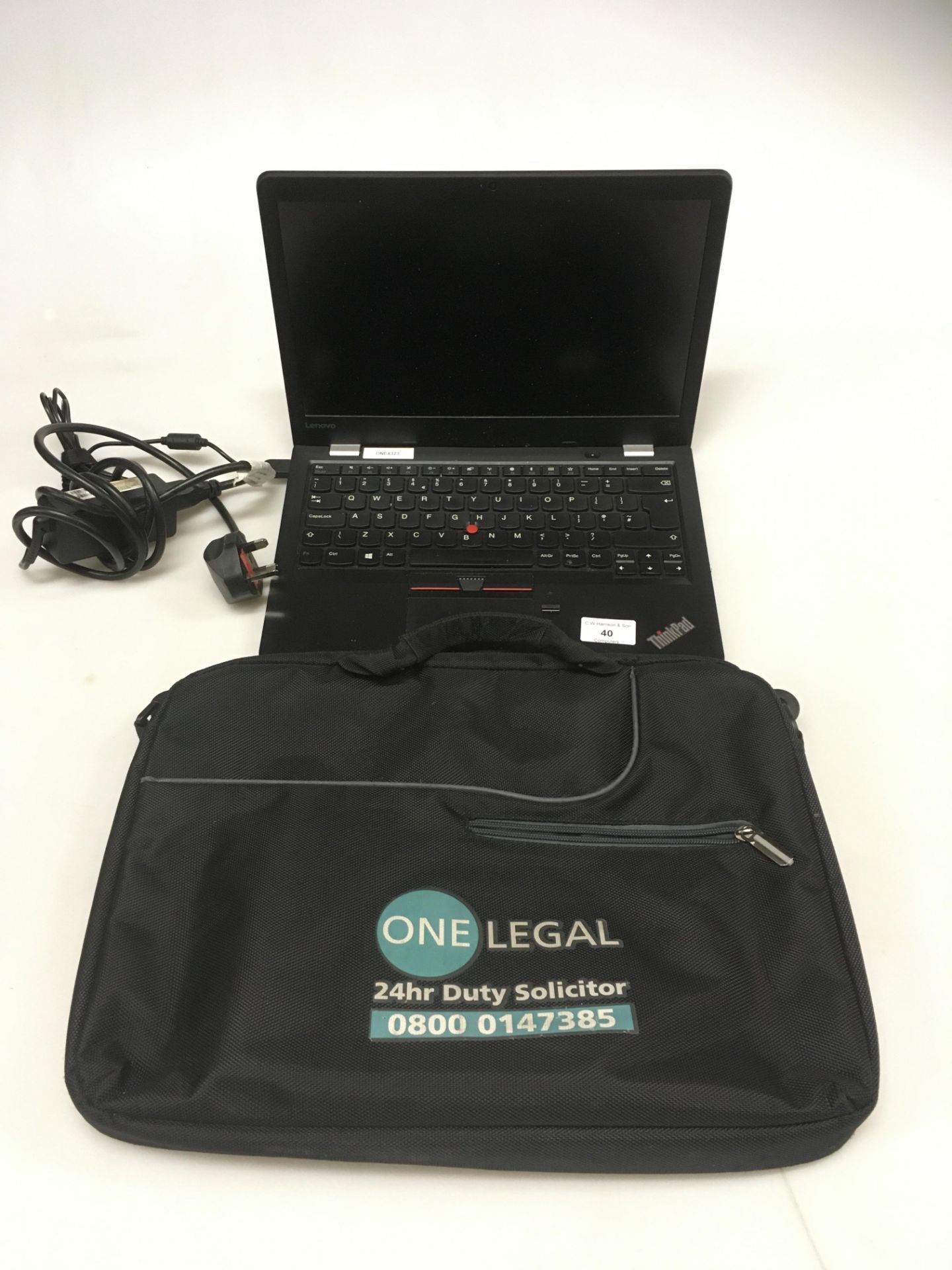 Lenovo Thinkpad 13 laptop computer with power adapter and bag