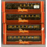 Four boxed Hornby OO gauge scale coaches, all ref.