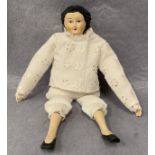 A composition head doll,