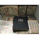 Seven stamp albums and contents,
