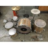 Six piece drum set,
