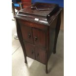 The Royal Imperial gramophone in a mahogany freestanding cabinet (as seen,