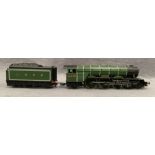 A Hornby OO gauge scale model of The Flying Scotsman LNER 4472