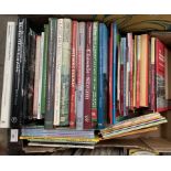 Contents to box - approximately 40 books relating to railways and steam locomotives,