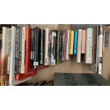 Contents to part of tray - thirty-three books on art and related subjects, Pop Art, Impressionists,