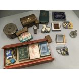 Contents to tray - novelty lighters, money boxes etc.