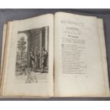 The Works of Virgil, copper engraved plates, Jacob Tonson, London 1698, disbound and lacking boards,
