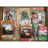 Contents to tray various magazines and periodical: Picture Post, Modern Railways, Lilliput,