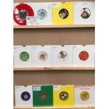 Twelve 45rpm singles, The Vel-Vets (limited edition complete with certificate), High Keys,