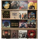 A collection of Punk and New Wave LPs: Thin Lizzy, Elvis Costello, The Stranglers, UB40, The Boys,