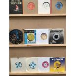 Twelve 45rpm singles, The Artistics, Stevie Wonder (4), Gloria Gaynor, Donna Summer,