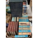 Contents to tray - a quantity of companion library novels Alice in Wonderland, Kidnapped etc.