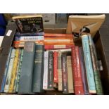 Contents to box - assorted books including a Festival of Britain, Southbank Exhibition guide,