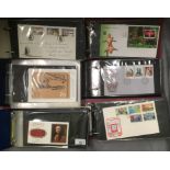 Six vinyl files containing a large quantity of Jersey first day cover envelopes,