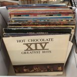 Contents to box approximately 40 LPs including Carpenters, Hot Chocolate,