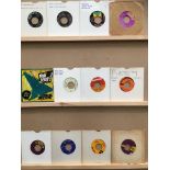 Twelve 45rpm singles, The Inspirations, Barnaby Bye, Jackie Wilson, Martha and the Vandellas,