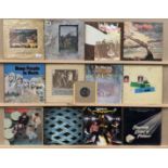 12 LPs a good selection of British Rock and Prog Rock - Led Zepellin II Estrereo Atlantic Hat