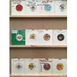 Twelve 45rpm singles, Dean Parrish, Rosey Jones (Sound Gems demo), The Exciters, Dena Barnes,