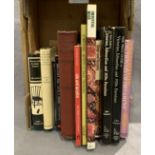 Contents to box - twelve books on furniture collecting, antique rugs and art,