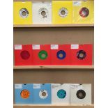 Twelve 45rpm singles, The Blossoms, Major Lance, Tami Lynn, The Drifters, The Montclairs,