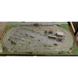 An N gauge model railway layout, 145cm x 80cm together with a Schimatic light track plan,