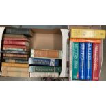Contents to two boxes, books on literature, Shakespeare, English Prose,