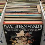 Contents to box - approximately 70 mainly classical LPs, Vivaldi, Bizet, Tchaikovsky,