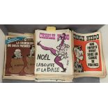 Approximately 88 copies of the now infamous French satirical magazine 'Charlie Hebdo',