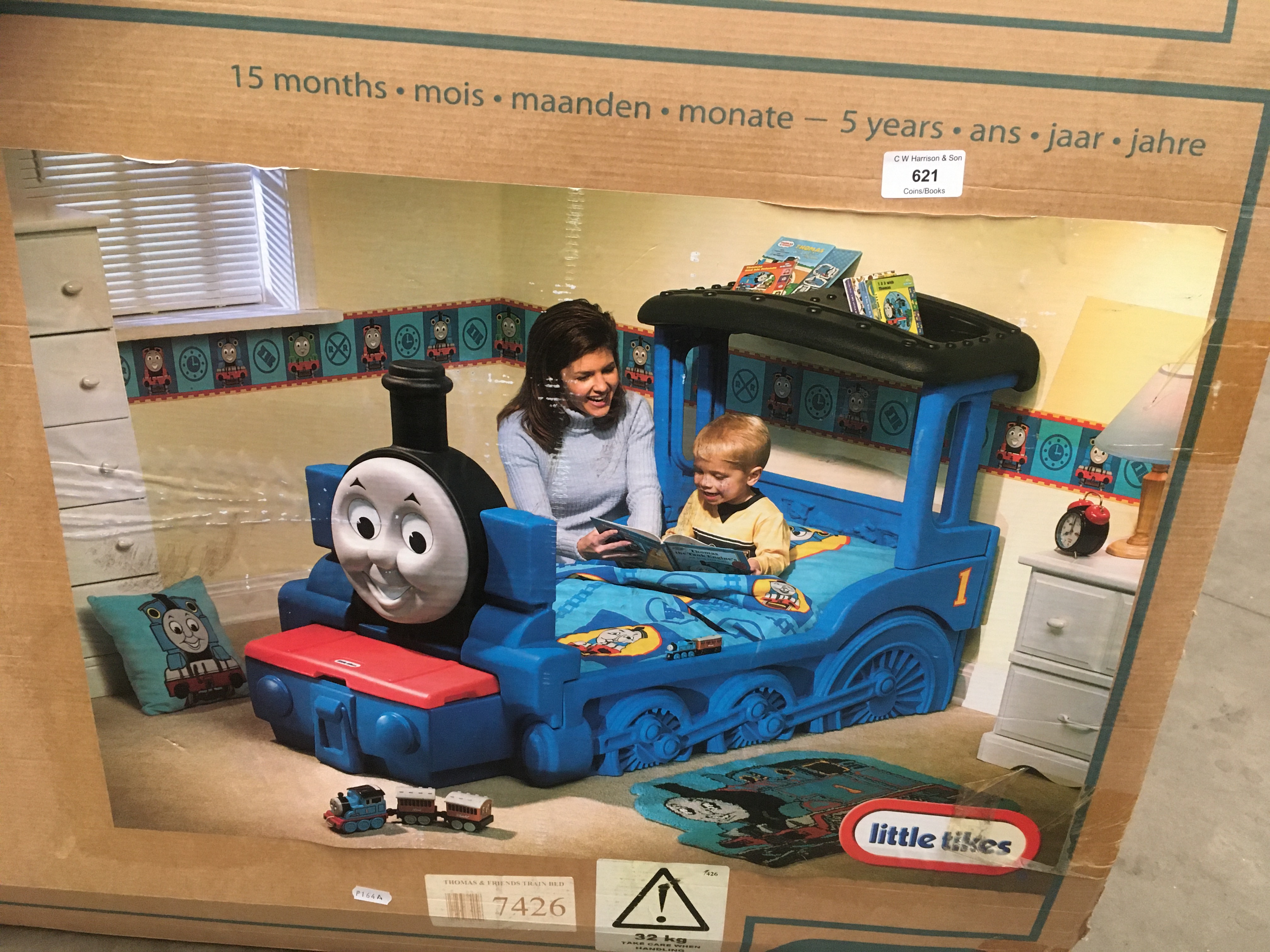 A Little Tykes Thomas The Tank Engine child's bed,