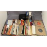 Approximately 85 assorted 45rpm singles, all genres from classical to 1980s pop/rock - Supremes,