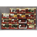 Fifteen boxed Corgi Trackside 1:76 scale model light commercial vehicles