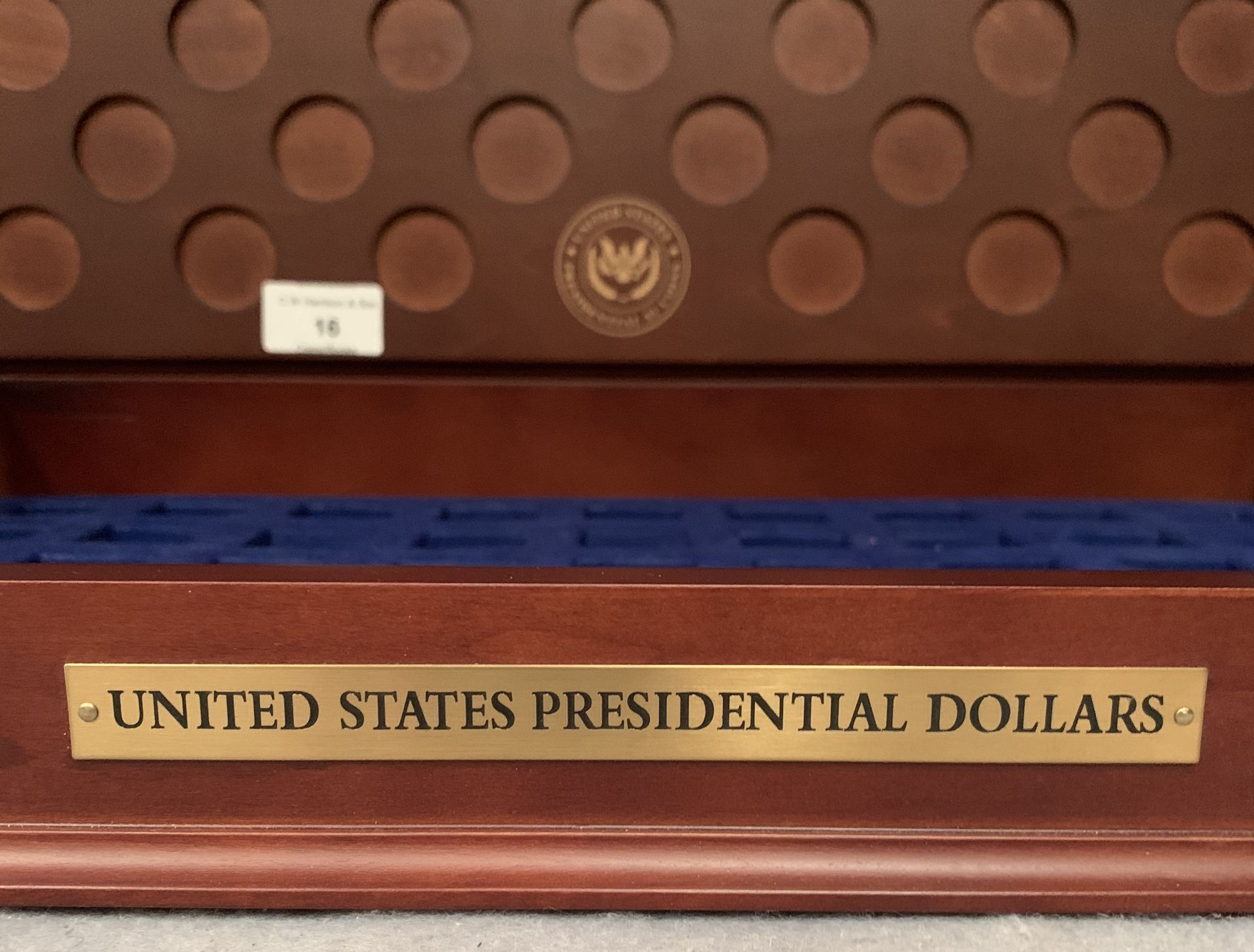 A wooden tray for A United States Presentation Dollars Collection (no coins) - Image 2 of 2