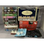 12 assorted VHS video tapes,