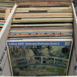 Contents to box - approximately 65 mainly classical LPs, Debussy, Famous Overtures,
