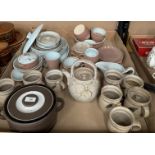 Contents to tray - Hornsea and other tableware