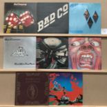 Bad Company, King Crimson and other interest: 8 LPs - Bad Company Rough Diamonds Swansong SSK 59419,